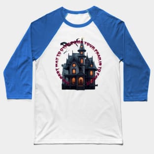 Funny Frankenstein's house Halloween fear Baseball T-Shirt